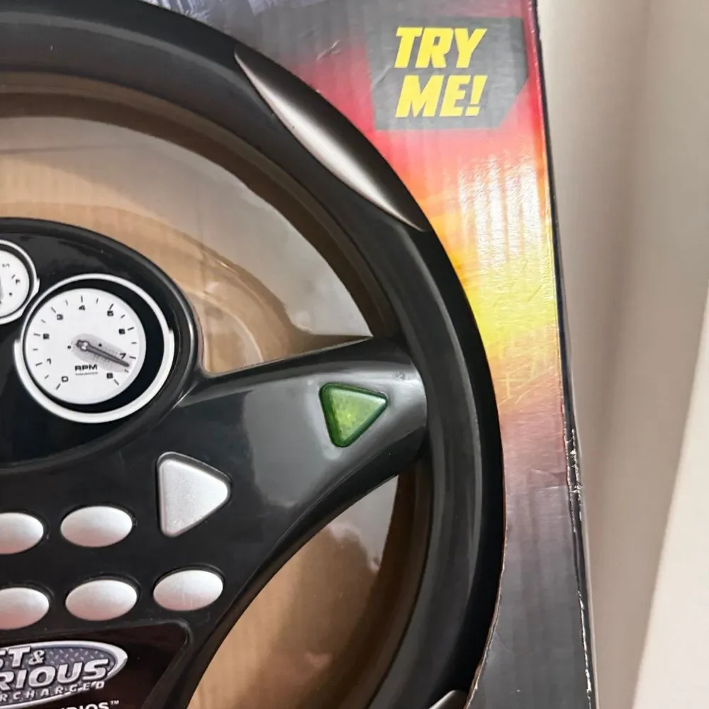 Fast and furious steering wheel toy with sounds and lights